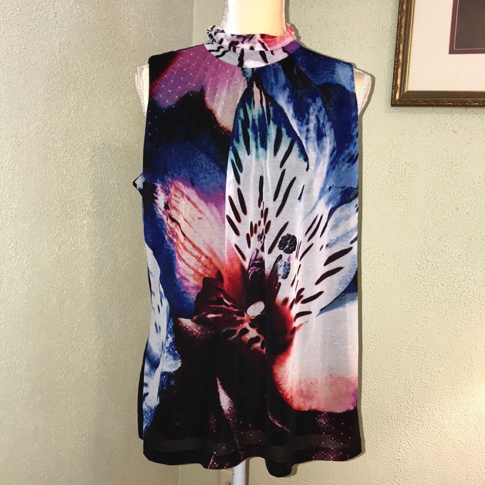 Worthington Colorful Print Tank Size 1X